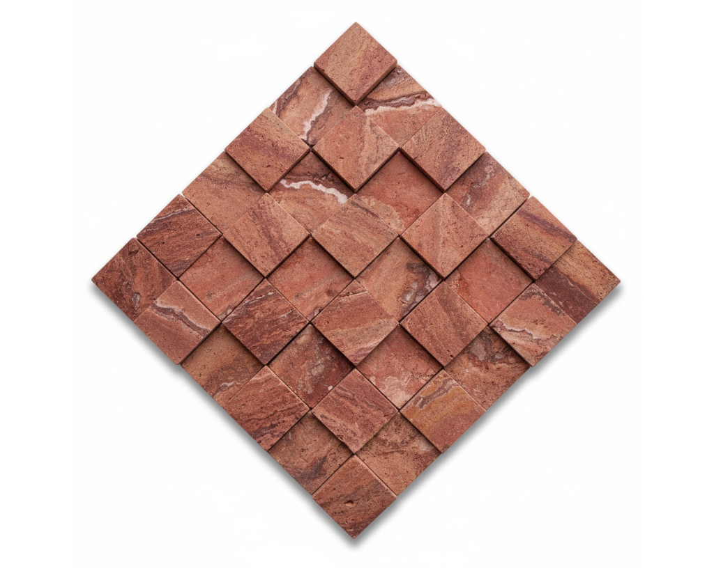 Malla 3D Rojo - Foto de Estudio