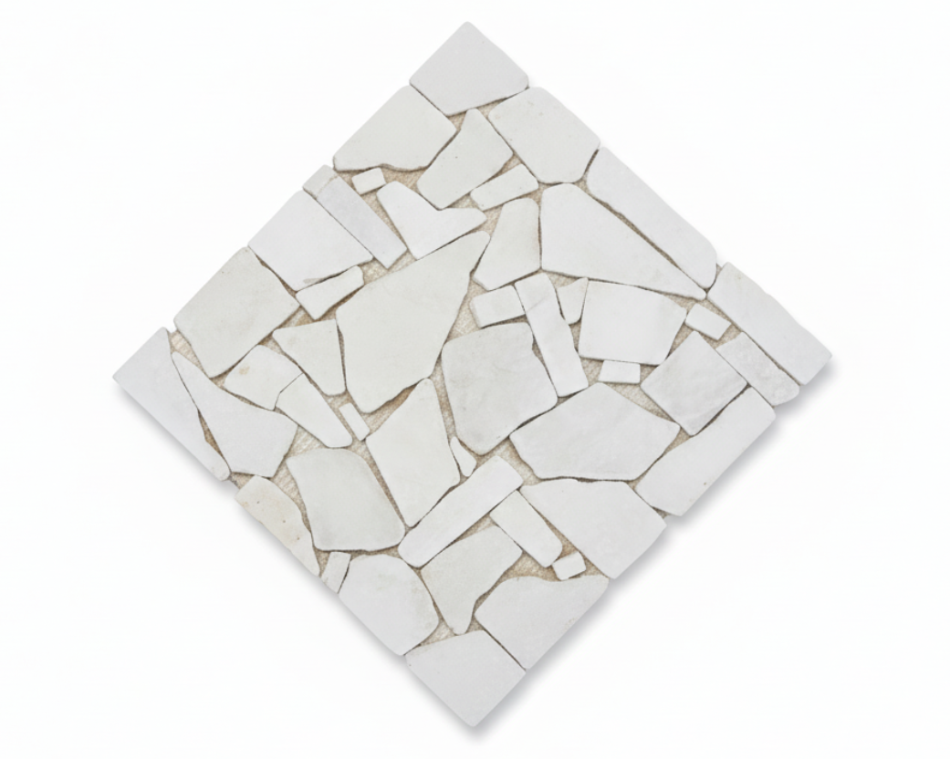 Malla Greca Blanco - Estudio Fondo Blanco