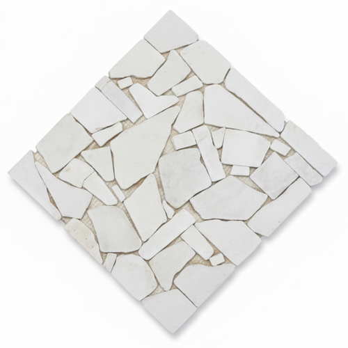 Malla Greca Blanca - Estudio Fondo Blanco