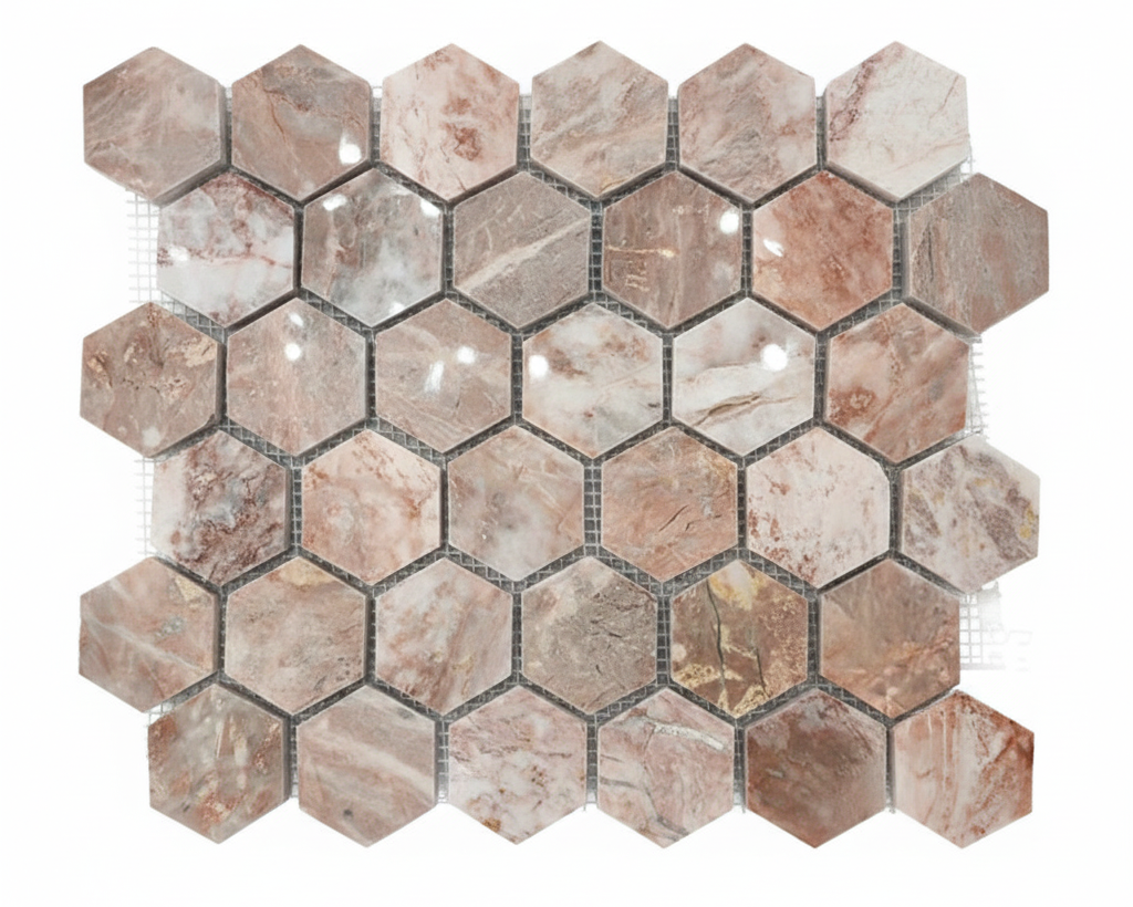 Malla Hexagonal Rosa - Foto Estudio