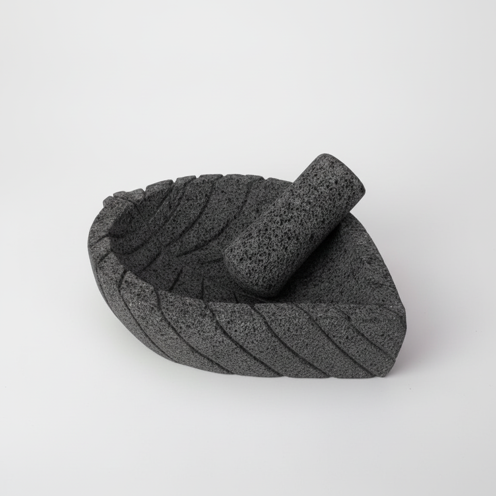 Molcajete Hoja vista lateral profesional