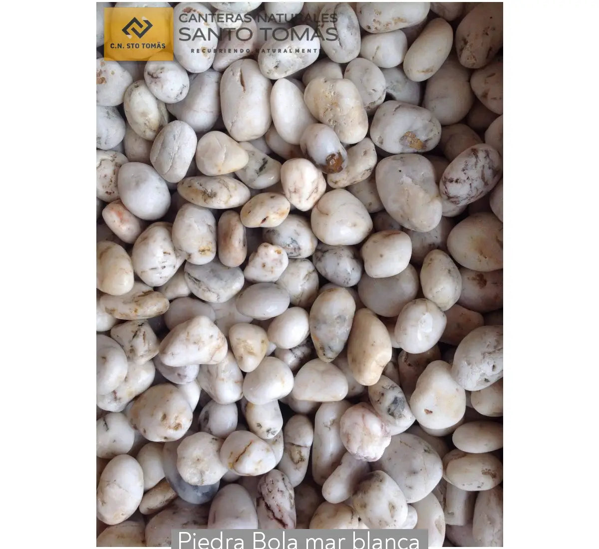 Piedra Bola mar blanca