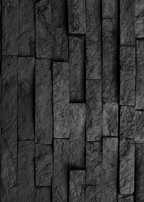 Piedrin Recinto Negro - Detalle de textura