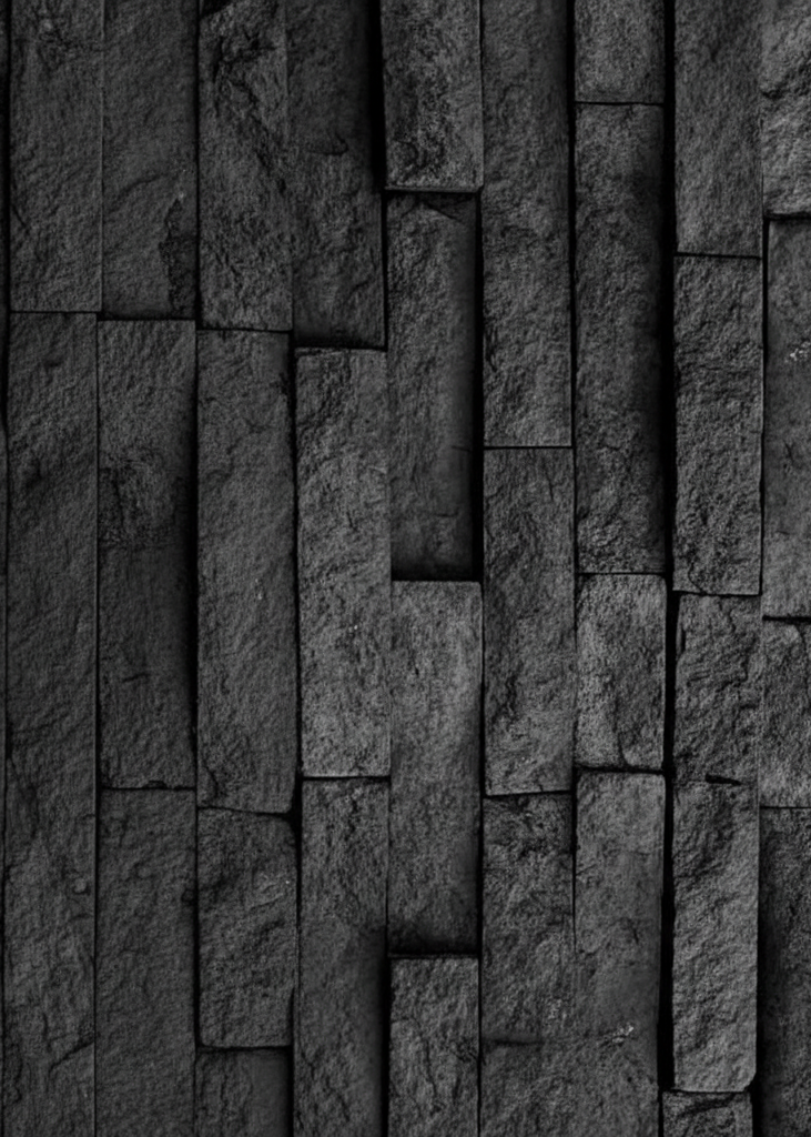 Piedrin Recinto Negro - Detalle de textura