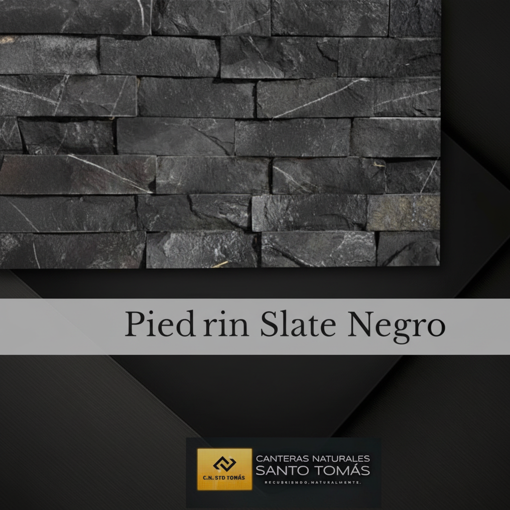 Piedrin Slate Negro - Foto 1 mejorada