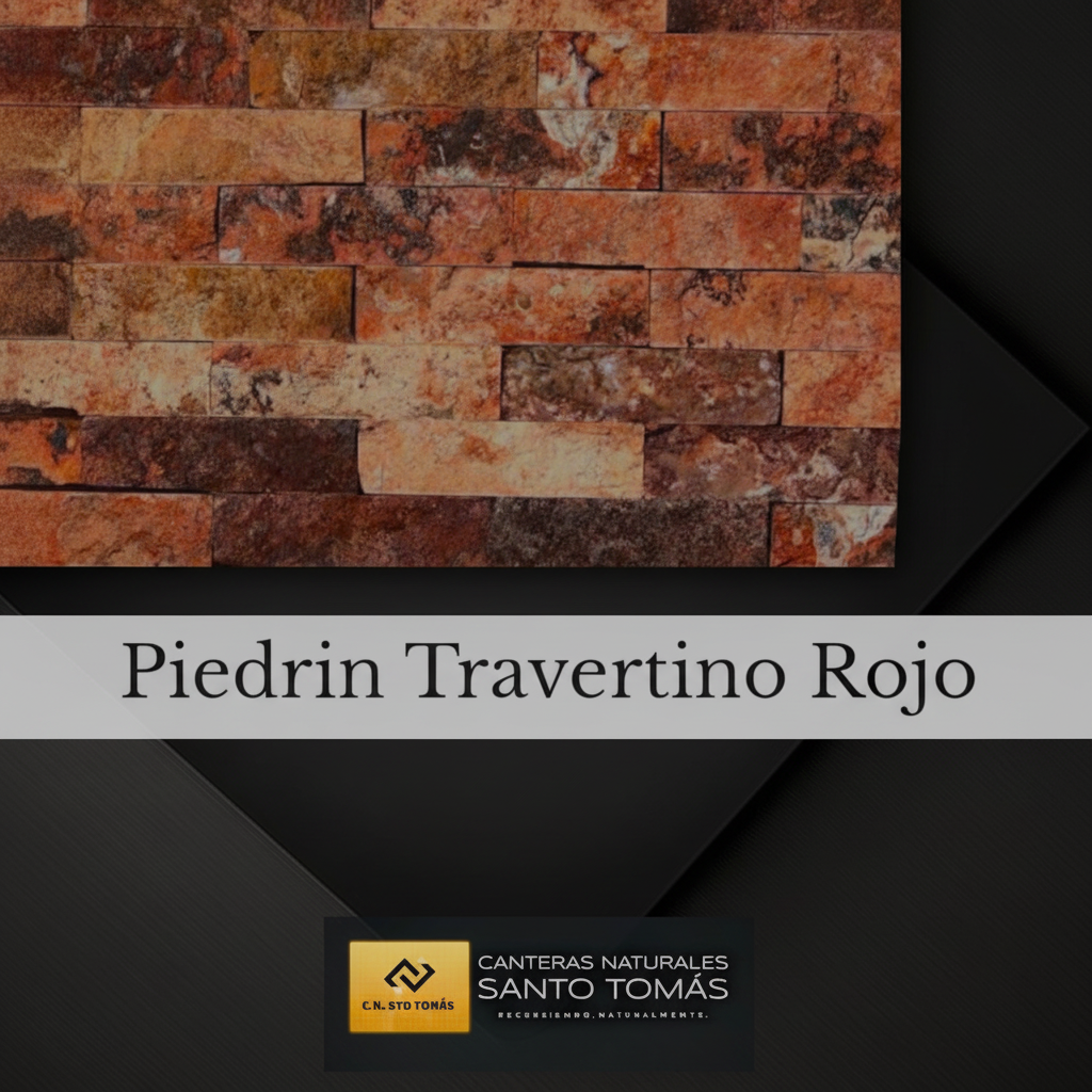 Piedrin Travertino Rojo - Foto 1 mejorada