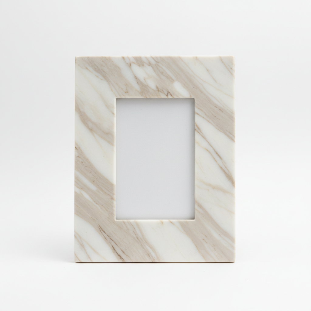 Portaretrato mármol vista frontal