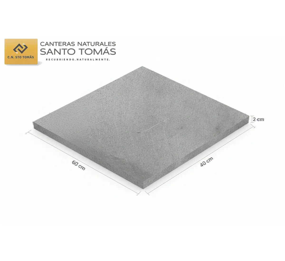 Recinto Gris 60x40x2 cm