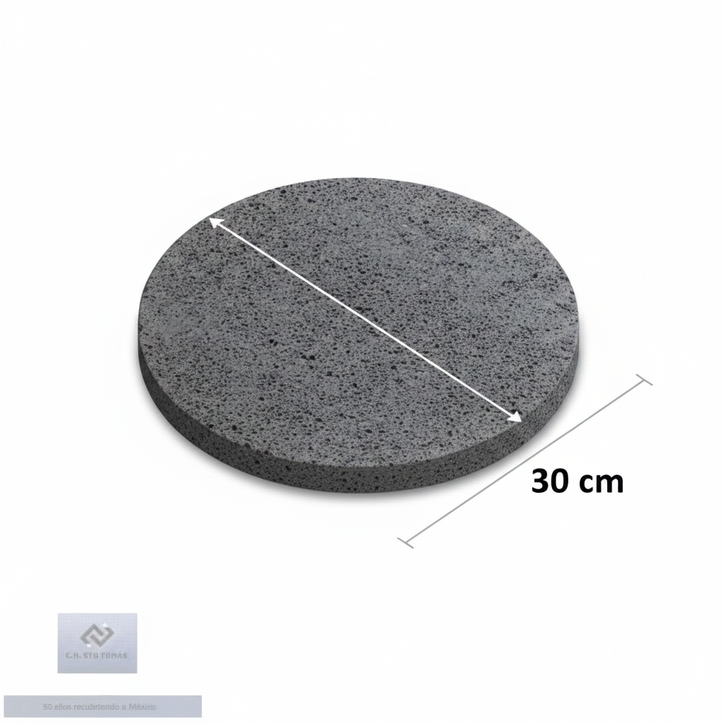 Render 3D Isométrico - Comal Redondo 30cm