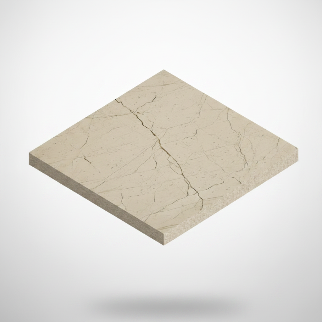 Render 3D Isométrico - Mármol Beige Maya
