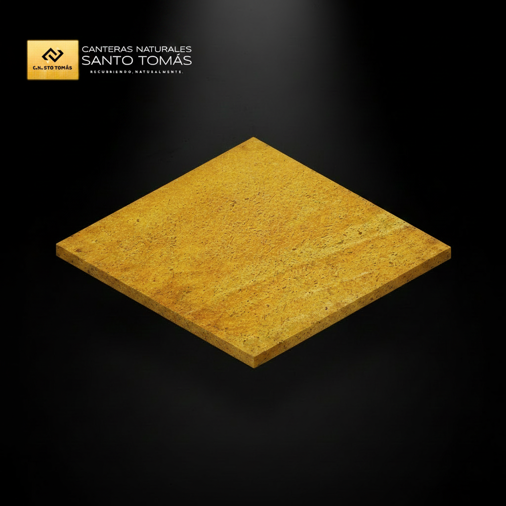Render 3D Logo Overlay - Cantera Amarilla Calmek