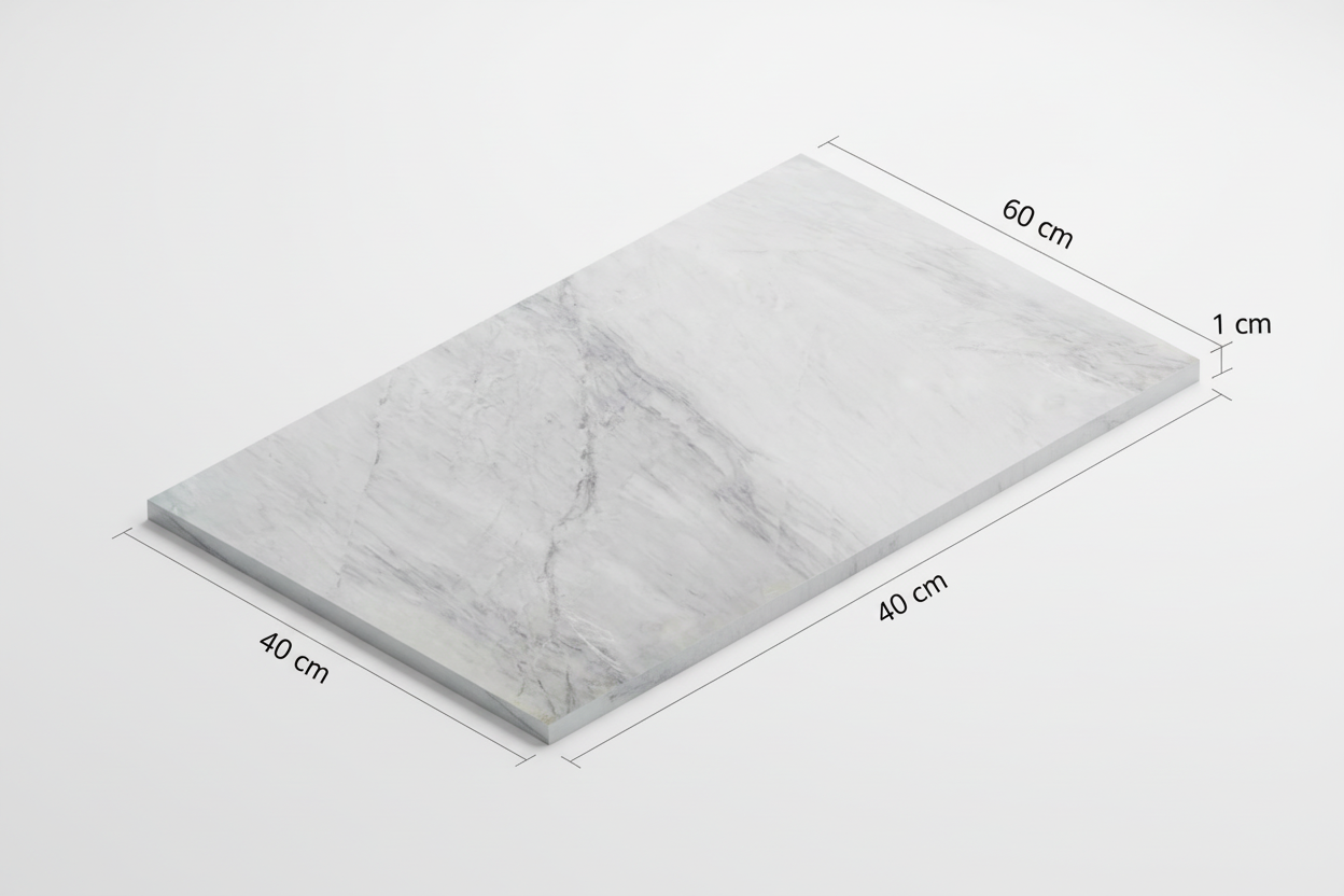 Render 3D Mármol Blanco Bego