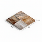 Render 3D Mármol Rojo Tombol Mosaico