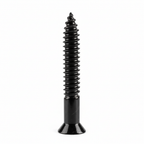 Tornillo mármol negro vista frontal