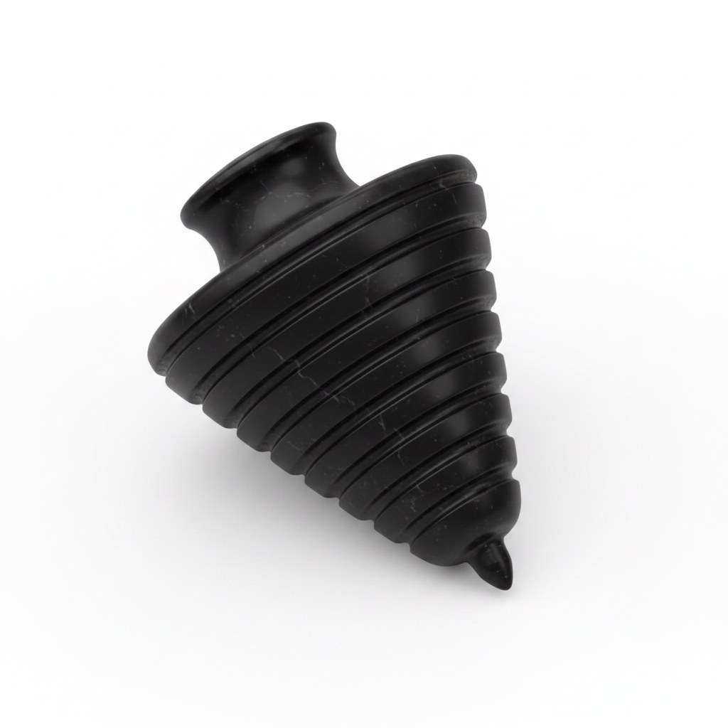 Trompo Mármol Negro - Render 3D