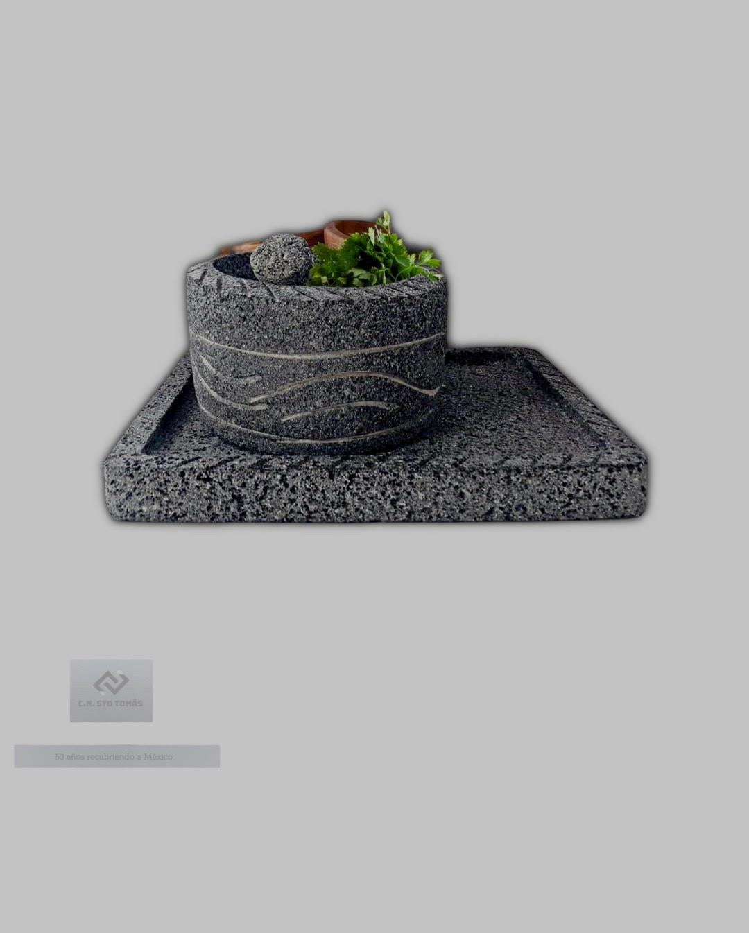 Comal de piedra  rectángulo