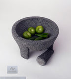 Molcajete Tradicional de Piedra Volcánica